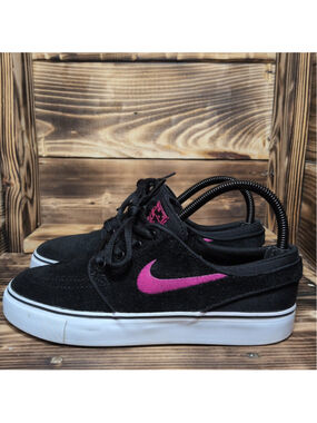 Nike SB Stefan Janoski Black Purple Size 5Y Athletic Shoes Sneakers 525104-005